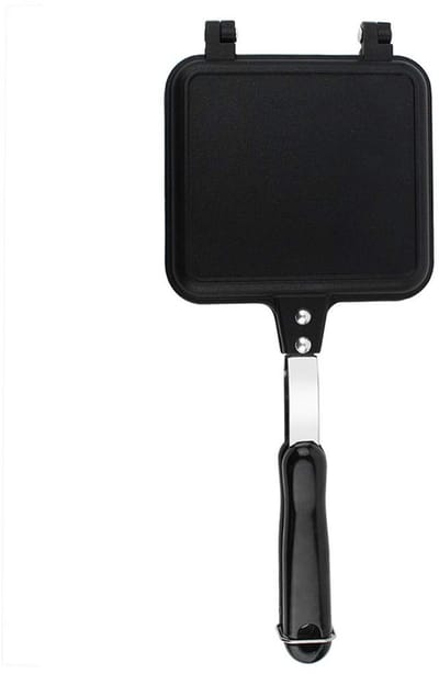 Dailygoods- Sandwichmaker - Vierkante Grillpan - Anti-aanbak Panini-maker - Duurzaam Aluminium - Eenvoudig Opbergen - Hoge Efficiëntie