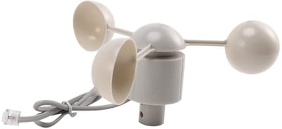 Anemometer Windsnelheid Meetinstrument - Windmeter Sensor - Weerstation Onderdeel - Vervangstuk Professioneel - Niet Gespecificeerd - Wit