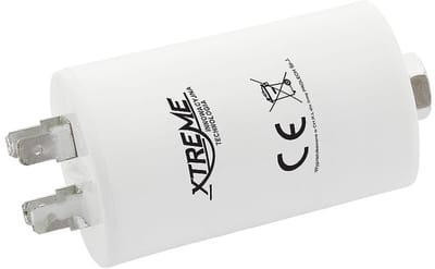 XTREME Motorcondensator 2µF 450V AC - Met Faston Aansluitingen - Start/Bedrijf
