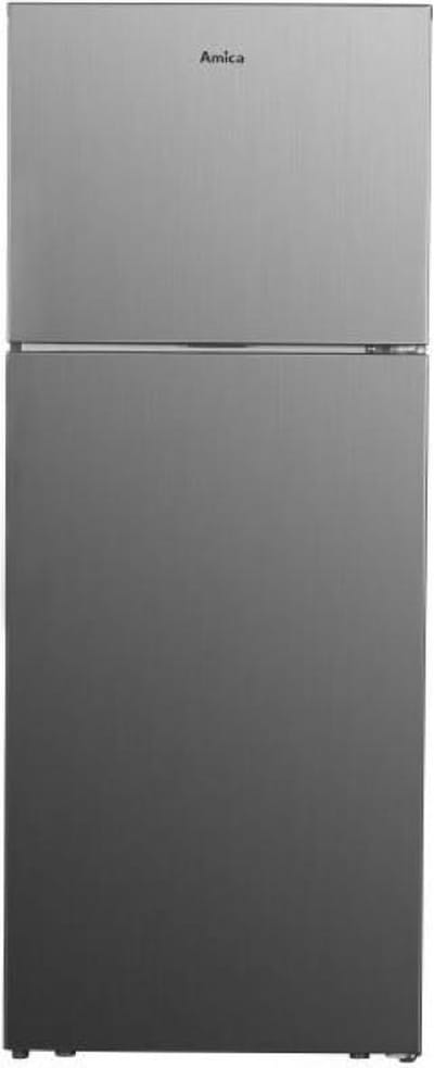 Amica AFN7421X - Koel-vriescombinatie XXL - Inox Look - Total NoFrost - 0°C Freshzone Compartiment - deur omkeerbaar - LED verlichting