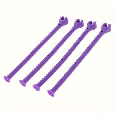 Ruimtebesparende siliconen wijnglashouder - Verstelbaar, Perfect voor hoge glazen, Ideaal voor keuken en eetkamer, Creatief purple