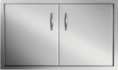 BBQ Dubbele Deur Luxe - RVS - Met Voering - 88 x 48 cm