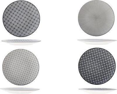 Cosy&Trendy Mix Crazy dinerbord Ø 26,8 cm - assorti - Set-4