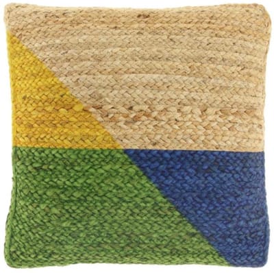 Unique Living kussen Narnia groen/blauw/geel 45 x 45 cm