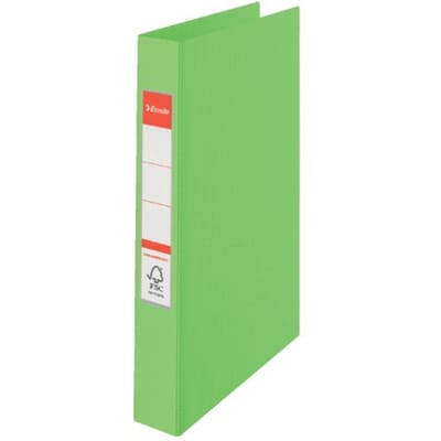 Esselte Vivida Duurzame Kunststof 2-Rings Ringband voor 190 A4 Vel - Rugbreedte van 42mm - Groen
