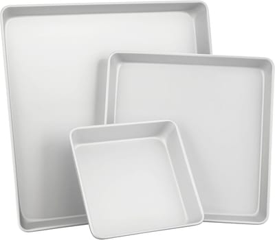 Rechthoekige Taartvormen Set van 3 - Perfect voor Bruiloften en Speciale Gelegenheden