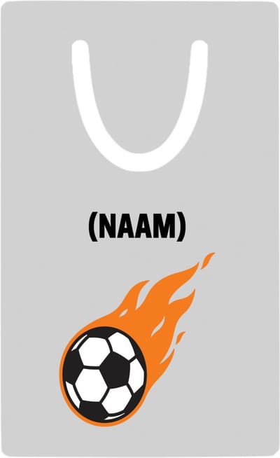 Hacebo® - Voetbal met eigen naam metalen boekenlegger - Voetbal - Voetballer - Sport Bladwijzer boekenleggers - 7.6 cm x 5cm