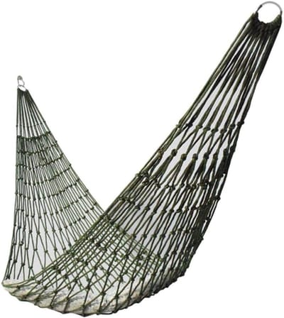 Hangmat voor buitent-hangmat-Hangmatstoel-Net-hangmat- Dikke nylonstof - Campinghangmat - Multifunctionele hangmat - Tuinhangmat met touw - Geschikt voor wandelen - Groen - 230x80cm