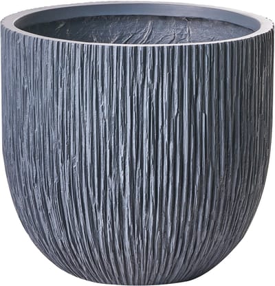 HANYUE - Bloempot - Grijs - 42 x 42 x 39 cm - Klei-vezelmengsel