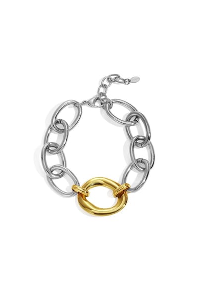 Goudlief Roestvrijstalen kettingarmbanden Ketting Casual Dagelijks Eenvoudig Serie Damessieraden - Roestvrij staal - Verkleurt niet