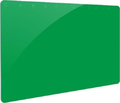 Gekleurde PVC kaart - groen