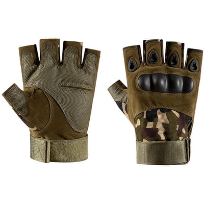 Fietshandschoenen Halve Vinger Anti-Slip Siliconen Ademend Klittenband Mountainbike Handschoenen voor XL