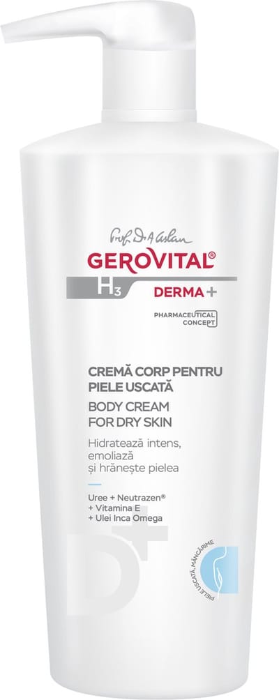 Gerovital H3 Derma+ Body Butter voor Droge Huid - Shea Butter - Intensieve Hydratatie - Bodycrème atopische huid - 500 ml