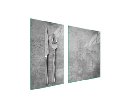 TMK ArtDeko - Snijplank en Beschermplaat - Glas - 100x52 cm