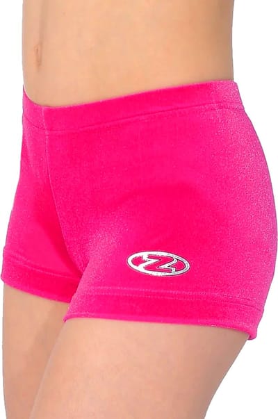 Fel roze effen velours turnbroekje maat 122-128 meisjes gymbroekje roze velourse fluweel fluwelen