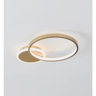 EGLO LED plafondlamp Gafares, goud, aluminium, 41 cm afstandsbediening CCT