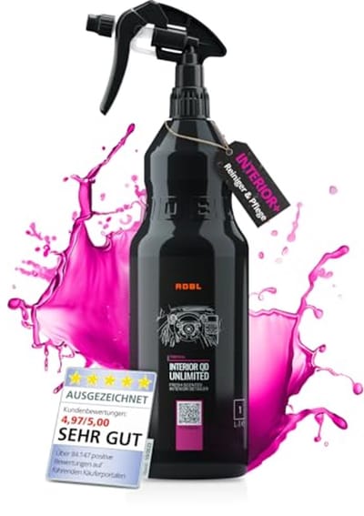 High-Quality Interior Detailer 1L - Anti-Static & UV Protection, Streak-Free Finish