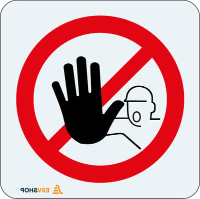 Raamsticker verboden toegang voor onbevoegden 150 x 150 mm