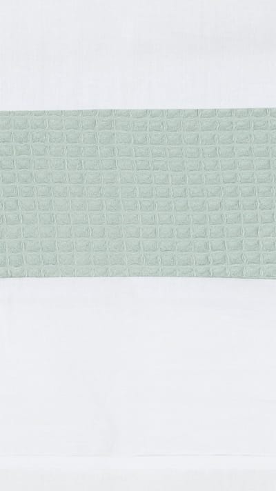 BINK Bedding Wieglaken Wafel (Pique) olijf 75 x 100 cm