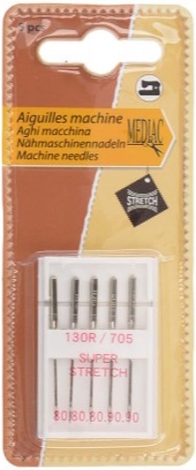 Mediac Naaimachinenaalden Strech 130-705 5 stuks Assortiment