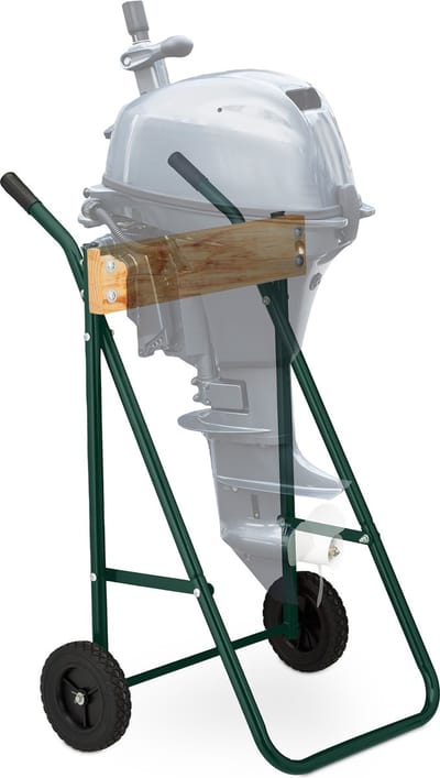 buitenboordmotor trolley - voor langstaartmotoren - tot 100 kg - donkergroen