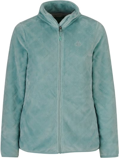 BJØRNSON Flora Fleece Vest Dames - Ruit - Zomer - Maat 36 - Groen