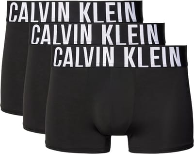 Calvin Klein Trunk (3-pack) - heren boxers normale lengte - zwart
