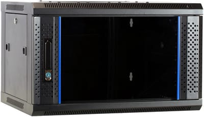 DSIT 4U wandkast ongemonteerd met glazen deur 600x450x280mm (BxDxH) - serverbehuizing - serverrack - serverkast - 19 inch