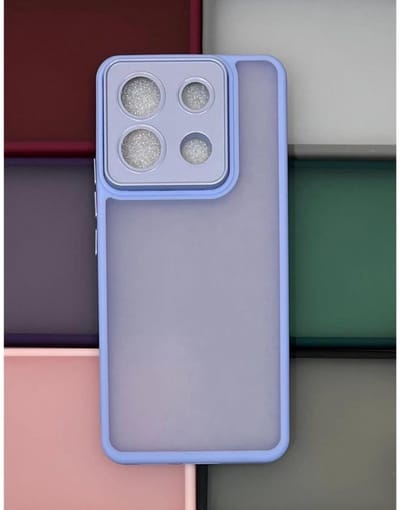 Doorschijnend Silcone hoesje Geschikt voor: Xiaomi Redmi Note 13 5G - Back Cover met Camera Bescherming - Bumper - Lila