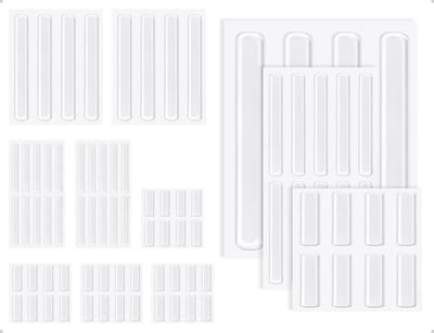 Dailygoods- Meubelstoppers Set van 8 - Zelfklevende Bescherming - Geluidsabsorberende Wandbescherming - Voor Deuren/Laden/Kasten - Verlengt Levensduur Vloer/Meubels - Meubelbeschermers