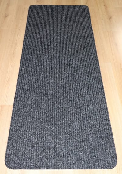 PRIMA - Heavy Duty - Deurmat - Loper - Schraapmat - Ribbel - zwart - antraciet - 70x180cm - antislip
