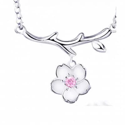 Ketting -Makenzie-Zilver-Roze - Charme Bijoux