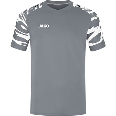 Jako Wild Shirt Korte Mouw Heren - Wit / Steengrijs | Maat: M
