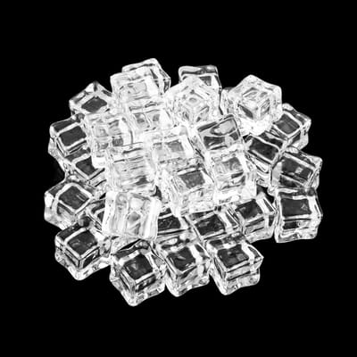 Dailygoods - 200 Stuks Decoratieve IJsblokjes - Herbruikbare Kunstplastic IJsblokjes voor Decoratie