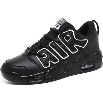 Chaussures de Basketball Rétro Tendance pour Homme Grande Taille Baskets d'Extérieur Décontractées Vert Petites Chaussures de Basket de Combat 43 noir