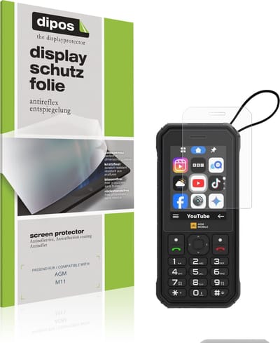 dipos – 4x Matte Beschermfolie geschikt voor AGM M11 | Krasbestendige & antireflecterende Screenprotector Ultra-Thin