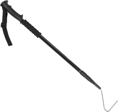 Slangenhaak Uitschuifbaar - Reptielen Grijper - Slangen Vangen - Veilige Afstand Houden - 70-140 cm - Zilver