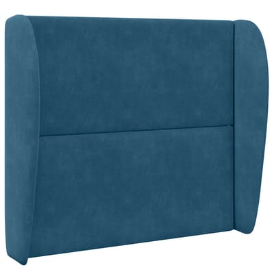 vidaXL - Hoofdbord - oor - Blauw - 80 - x - 23 - x - 6 - cm - Fluweel