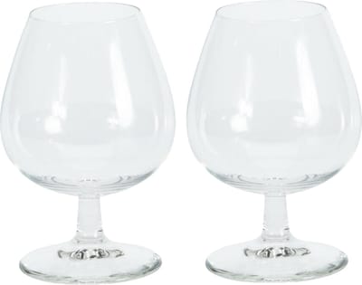 Excellent Houseware Cognac glazen - 8x stuks - glas - 350 ml - likeur glazen