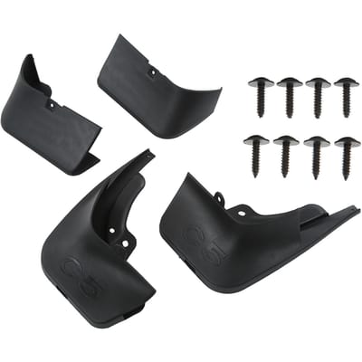 4 STUKS Auto Spatlappen Beschermers Voor Achter Onderhoud met Schroeven Vervanging voor Citroen C5 2013?2016 black