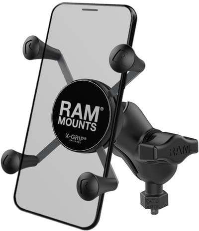 RAM Mount X-Grip Telefoonhouder Set met Korte Klemarm en M6 Boutbevestiging
