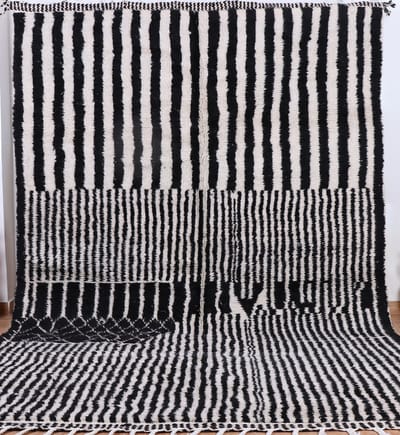 Vloerkleed - Marokkaans Vloerkleed - 3x2 m – Handgemaakt, Kleurrijk & Uniek - Gemaakt van 100% wol - Hoogpolig Beni Ouarain Tapijt