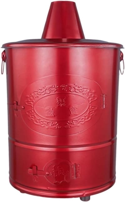 Vuurkorf - Buitenhaard - Afval verbranden - Roestvrij staal - X-Small 27.5cm - Rood