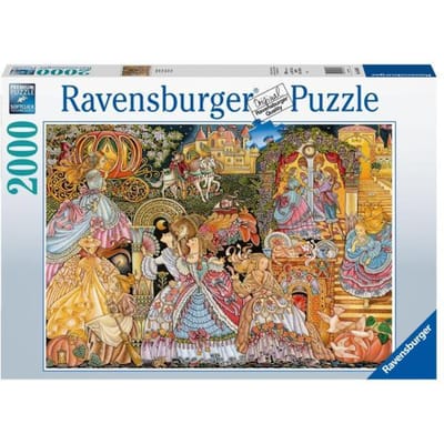 Ravensburger puzzel Disney Cinderella The Glass Slipper - Legpuzzel - 2000 stukjes