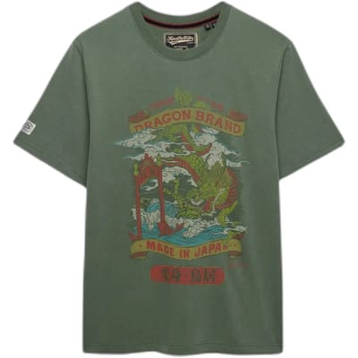 Superdry Tokio Relaxed T-shirt groen