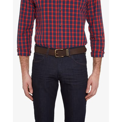 Wrangler Basic Metal Loop Riem Bruin 95 cm Man