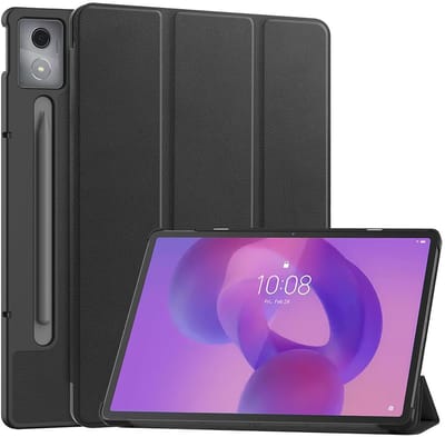 Cazy tablet Hoes geschikt voor Lenovo Idea Tab Pro - TriFold Bookcase - Zwart