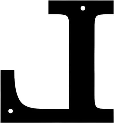 Huisnummer Letter - Adresbord Deur - Huis Herkenning - Gelakt Roestvrij Staal - 127 mm Hoog - Zwart