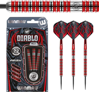 Professionele 24g Steeltip Tungsten Darts Set met Flights en Stems