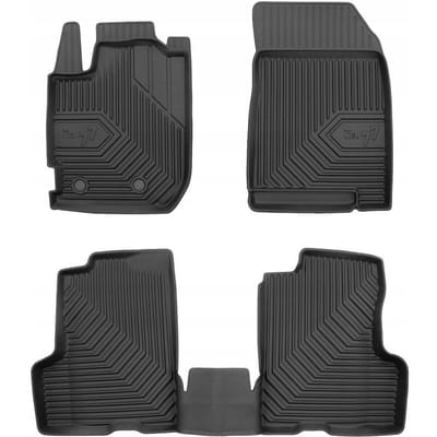 Frogum No.77 Geschikt voor Dacia Duster II vanaf 2021 (Facelift) - Automatten Set - TPE Rubber - 4 cm Hoge Rand - Geurloos